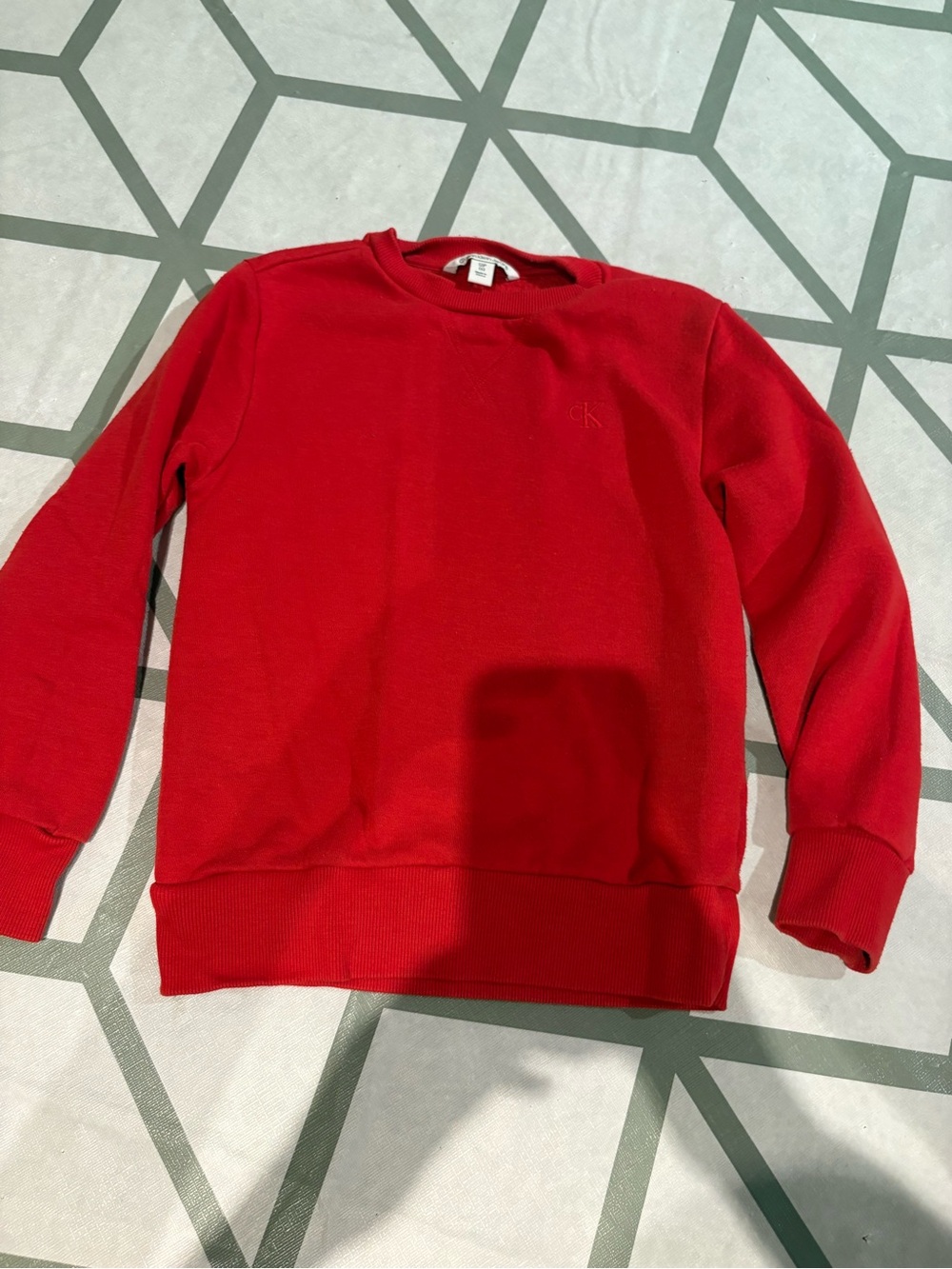 3/15$ Calvin Klein Jeans Red Crewneck Sweatshirt